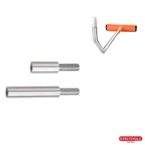 Set mit Edelstahl-Verlängerungen für Stangen X15, X16, X17, X18, X15M, X17M und X18M