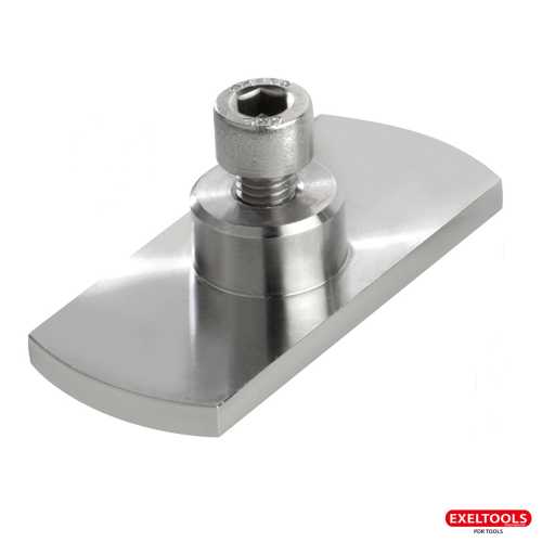 Edelstahl Klebeadapter für Cold Glue 70 x 30 mm